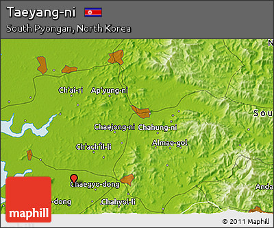 Physical 3D Map of Taeyang-ni