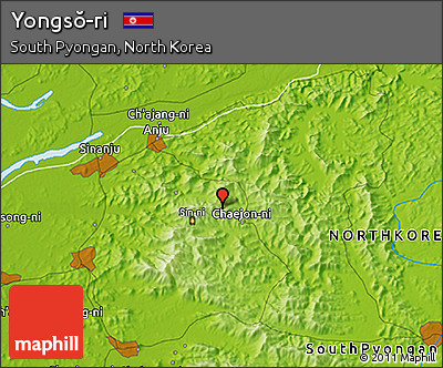 Physical 3D Map of Yongsŏ-ri