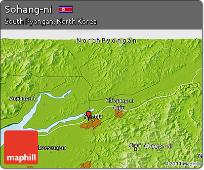 Physical 3D Map of Sohang-ni