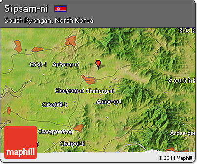 Satellite 3D Map of Sipsam-ni