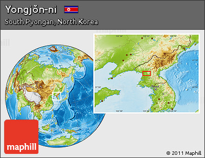 Physical Location Map of Yongjŏn-ni