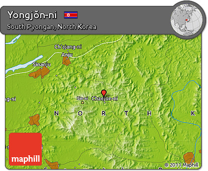 Physical Map of Yongjŏn-ni