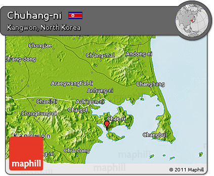 Physical 3D Map of Chuhang-ni