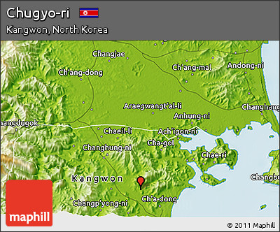 Physical 3D Map of Chugyo-ri
