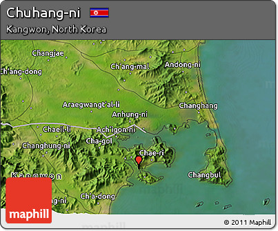 Satellite 3D Map of Chuhang-ni