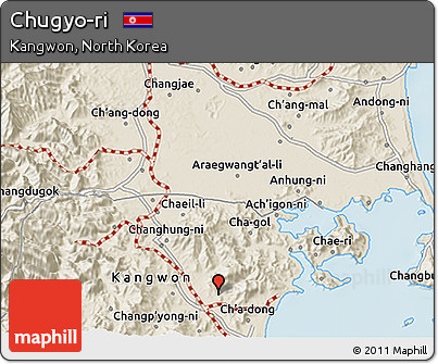 Shaded Relief 3D Map of Chugyo-ri