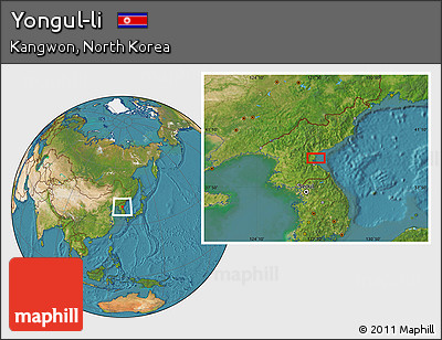 Satellite Location Map of Yongul-li