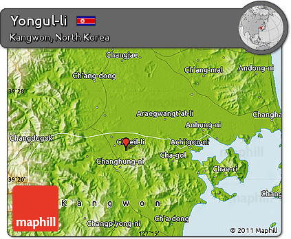Physical Map of Yongul-li