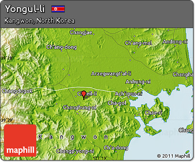 Physical Map of Yongul-li