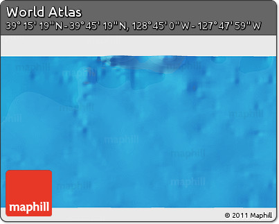 Political 3D Map of the Area around 39° 30' 19" N, 128° 16' 30" W