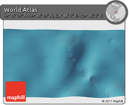 Satellite 3D Map of the Area around 39° 30' 19" N, 129° 16' 30" E