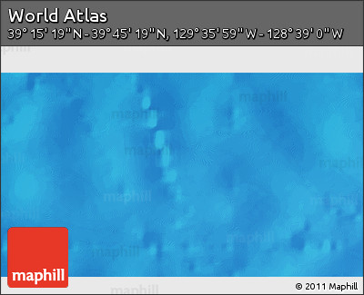 Physical 3D Map of the Area around 39° 30' 19" N, 129° 7' 30" W