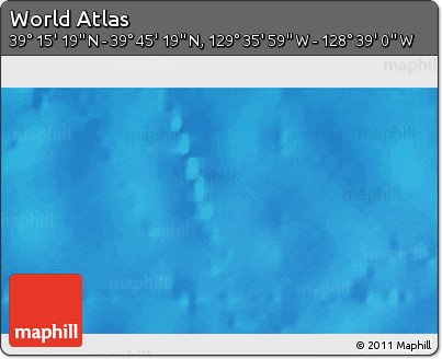 Physical 3D Map of the Area around 39° 30' 19" N, 129° 7' 30" W