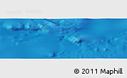 Physical Panoramic Map of the area around 39° 30' 19" N, 135° 4' 29" W
