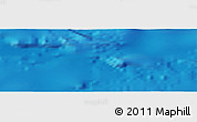 Shaded Relief Panoramic Map of the area around 39° 30' 19" N, 135° 4' 29" W