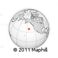 Outline Map of the Area around 39° 30' 19" N, 141° 52' 30" W, rectangular outline