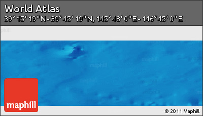 Physical Panoramic Map of the Area around 39° 30' 19" N, 146° 16' 30" E