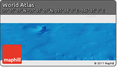 Physical Panoramic Map of the Area around 39° 30' 19" N, 146° 16' 30" E