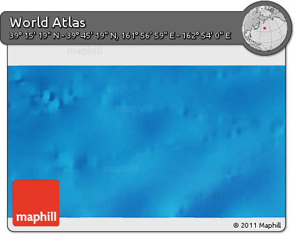 Physical 3D Map of the Area around 39° 30' 19" N, 162° 25' 30" E
