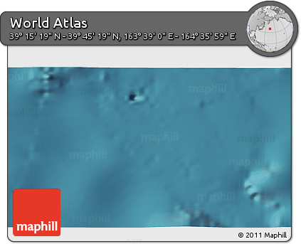 Satellite 3D Map of the Area around 39° 30' 19" N, 164° 7' 30" E