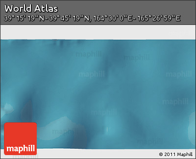 Satellite 3D Map of the Area around 39° 30' 19" N, 164° 58' 29" E