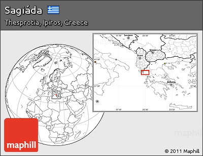 Blank Location Map of Sagiáda