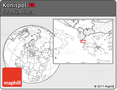 Blank Location Map of Konispol