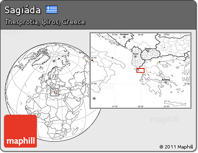 Blank Location Map of Sagiáda