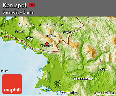 Physical Map of Konispol