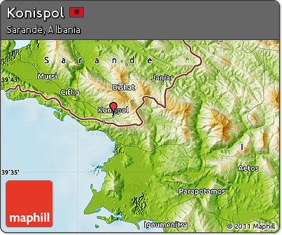 Physical Map of Konispol