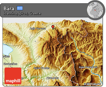 Physical 3D Map of Bára