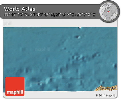 Satellite 3D Map of the Area around 39° 30' 19" N, 25° 34' 30" E