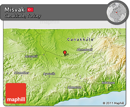 Physical 3D Map of Misvak