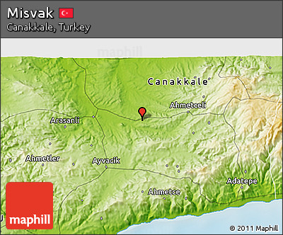 Physical 3D Map of Misvak