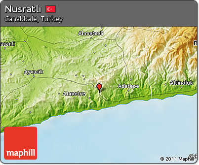 Physical 3D Map of Nusratlı