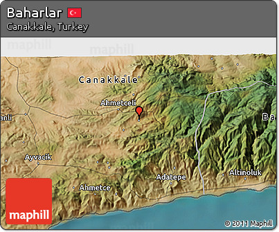 Satellite 3D Map of Baharlar