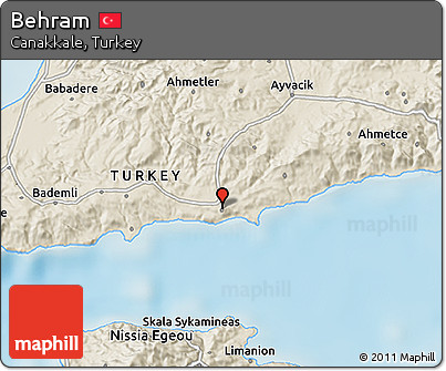 Shaded Relief 3D Map of Behram