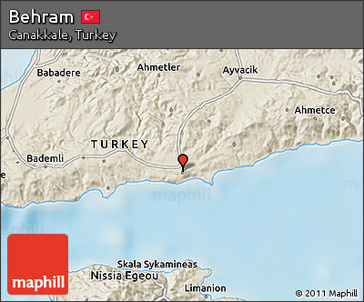 Shaded Relief 3D Map of Behram
