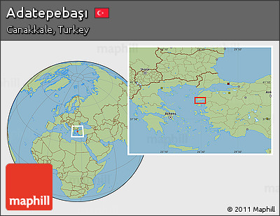 Savanna Style Location Map of Adatepebaşı