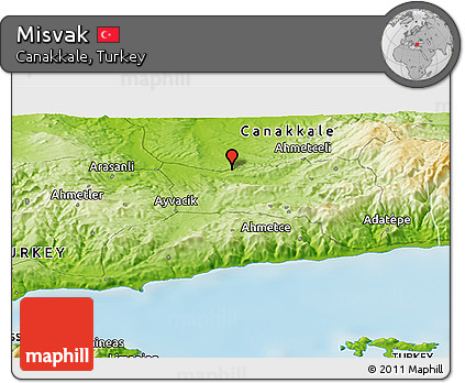 Physical Panoramic Map of Misvak