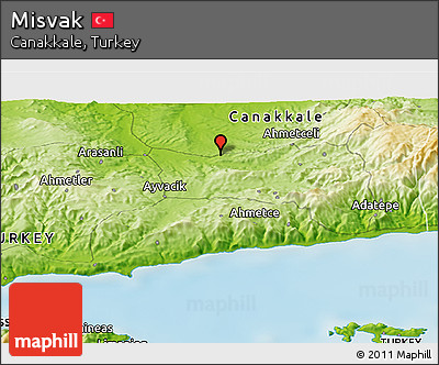 Physical Panoramic Map of Misvak