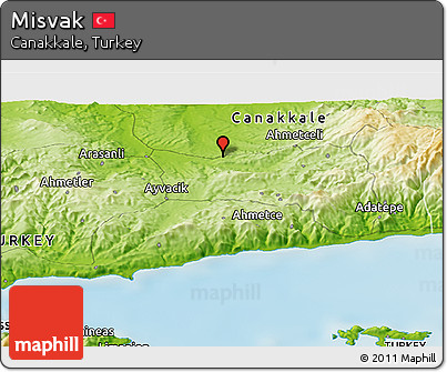 Physical Panoramic Map of Misvak
