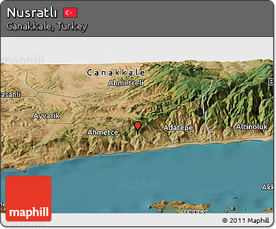 Satellite Panoramic Map of Nusratlı