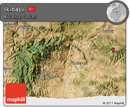 Satellite 3D Map of İkibaşlı