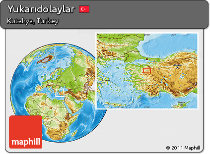 Physical Location Map of Yukarıdolaylar