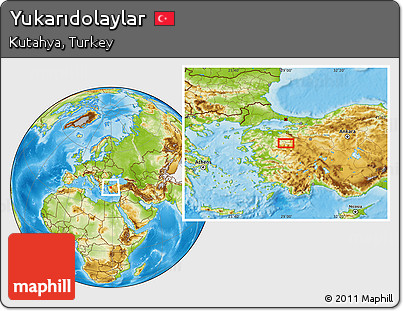 Physical Location Map of Yukarıdolaylar