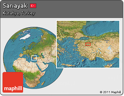 Satellite Location Map of Sarıayak