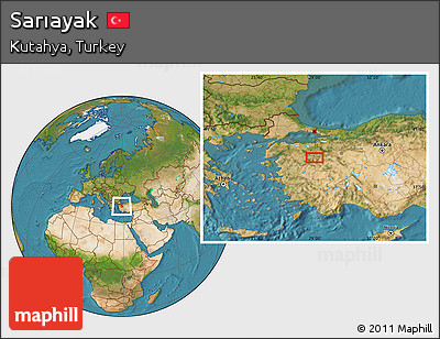 Satellite Location Map of Sarıayak