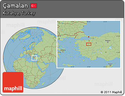 Savanna Style Location Map of Çamalan