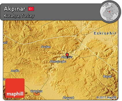 Physical 3D Map of Akpınar